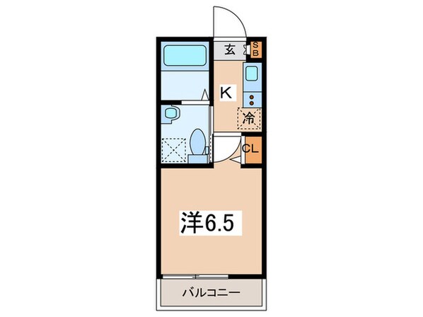 リブ白楽Aの物件間取画像